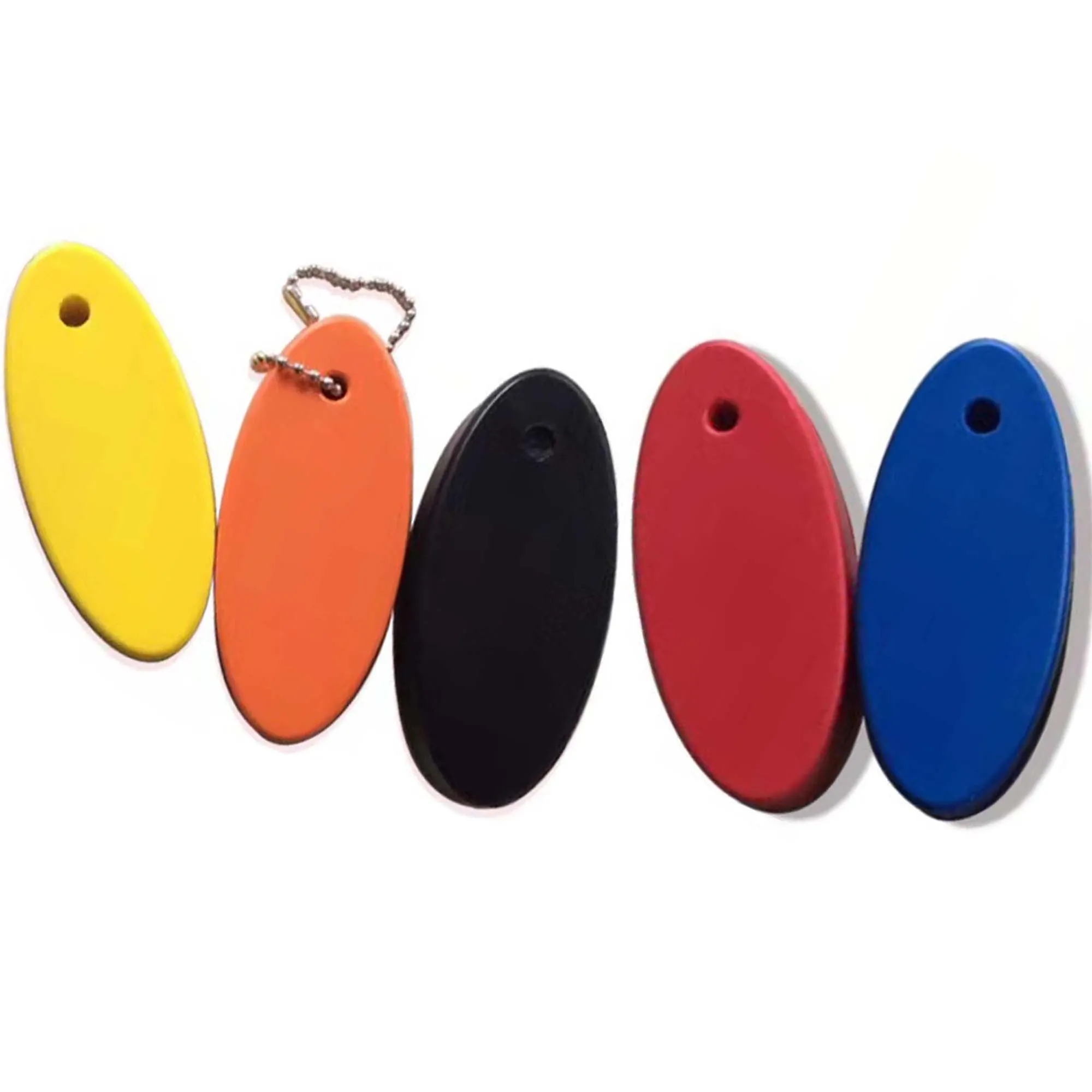 Oval PU Floating Foam Key Chain 2