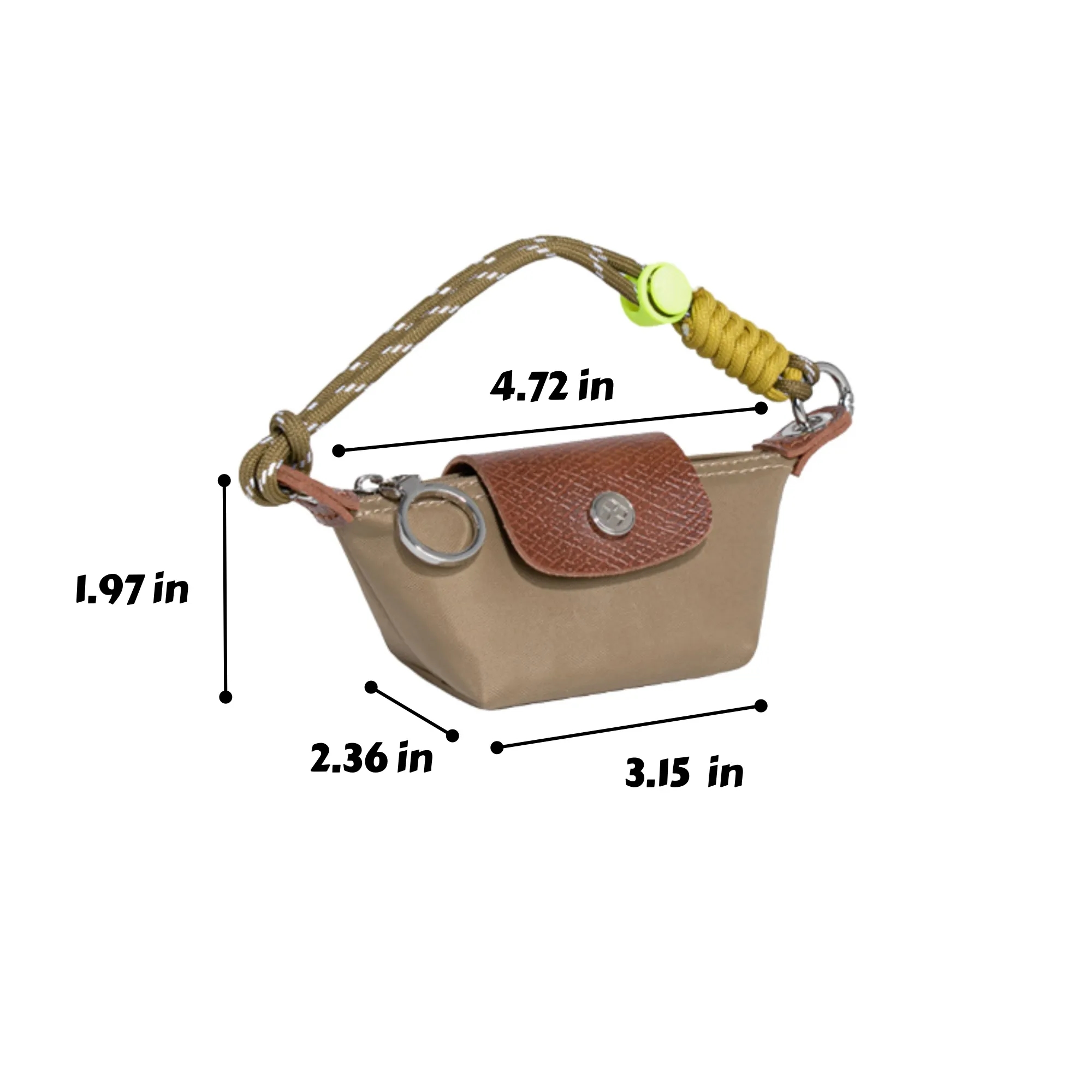 Nylon Mini Dumpling Bag Coin Purse Pouch 3