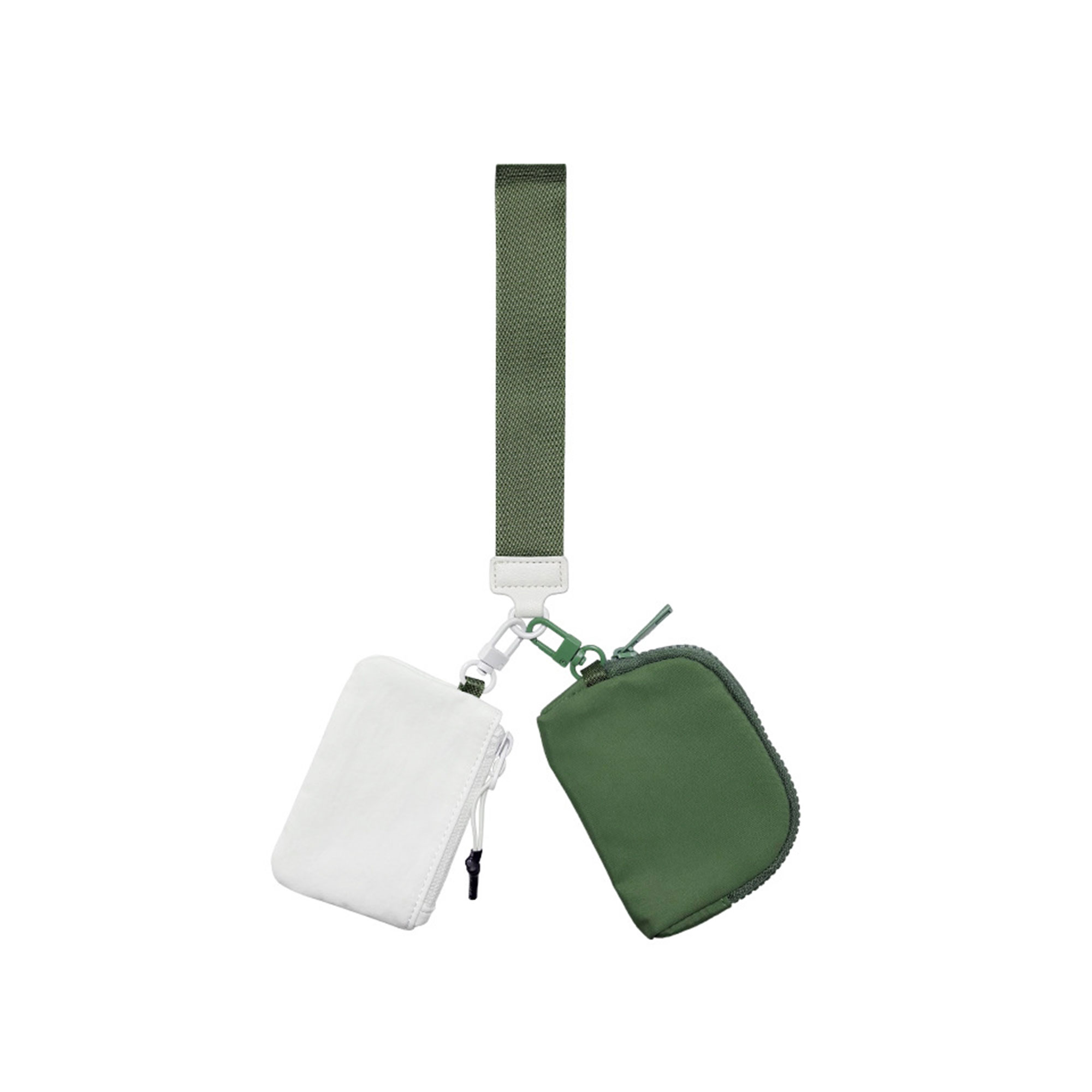 Portable Detachable Dual Pouch Wristlet Wallets 2