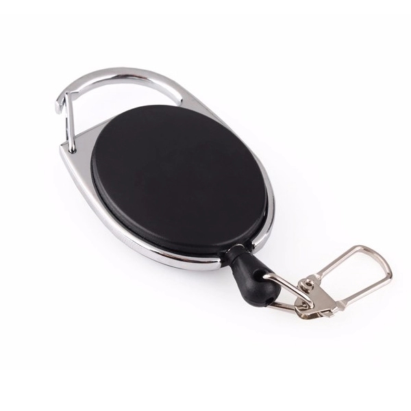 RETRACTABLE BADGE HOLDER WITH Key Chain Loop 7