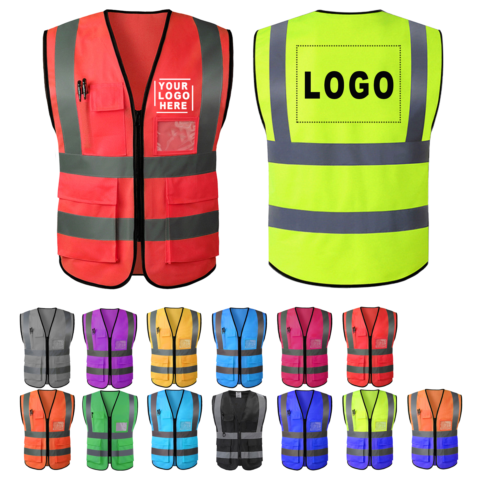 MOQ 50 High Visibility Safety Vest 2