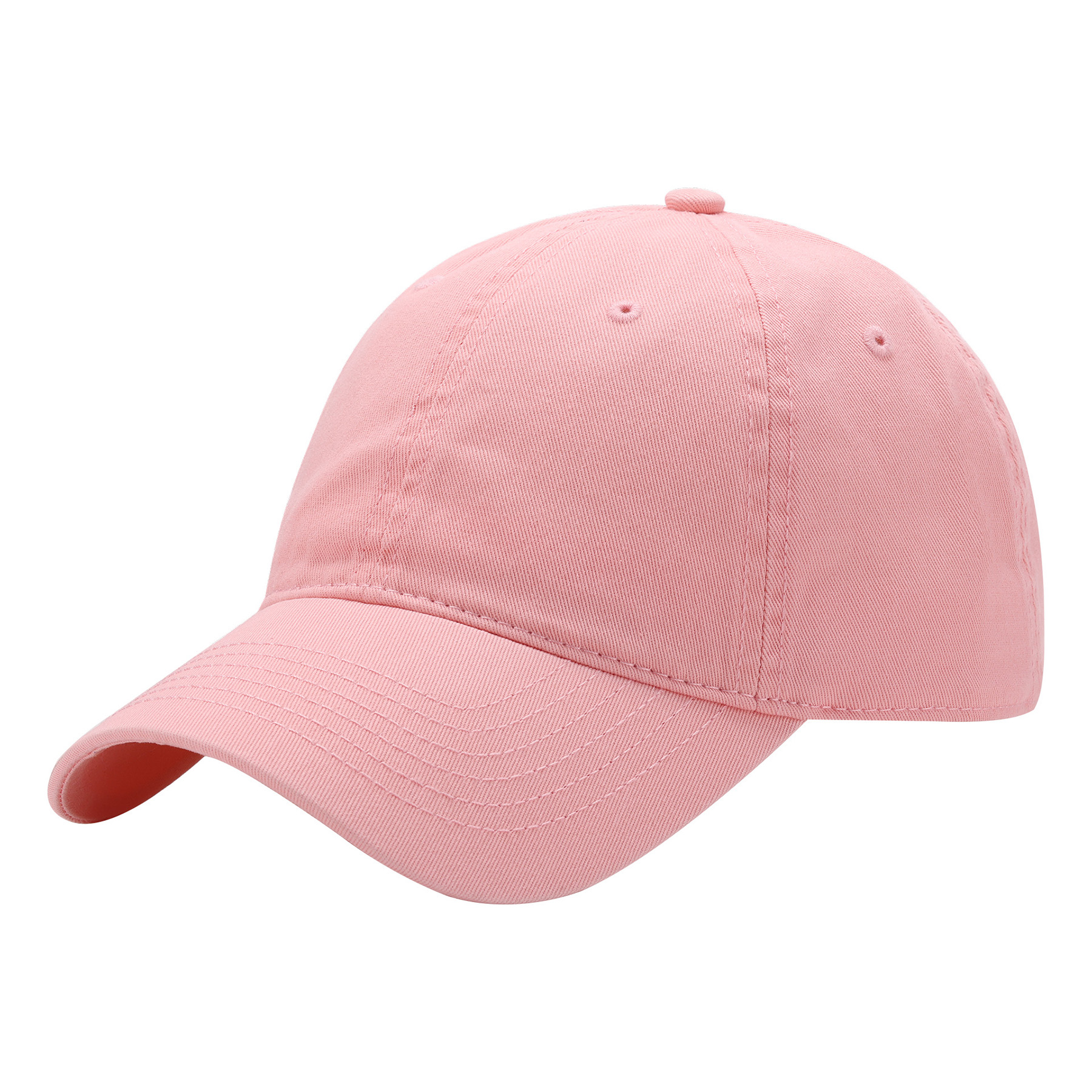 Cotton Washed Solid Color Soft Top Duckbill Cap 1