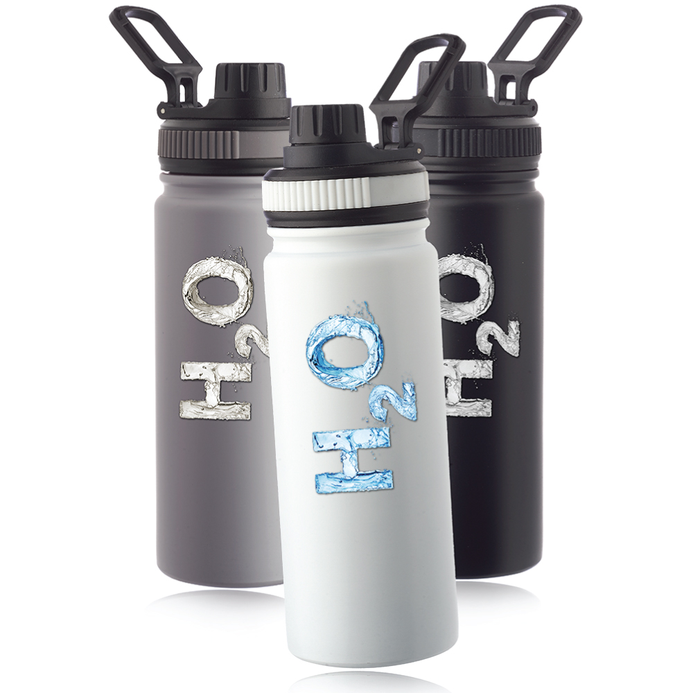 23 oz. Stainless Steel Water Bottle with Carrying Handle, custom water bottle with logo imprint 4