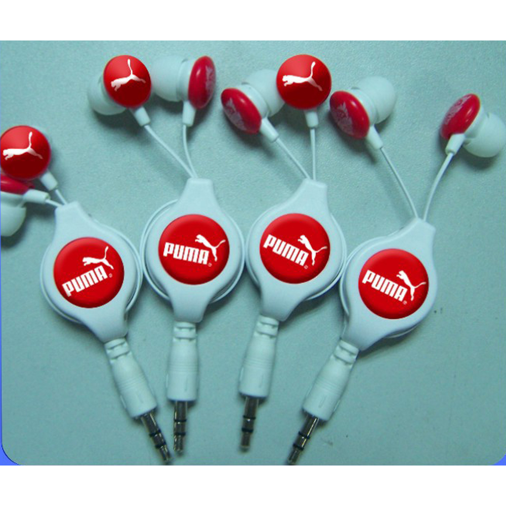 80cm PU Retractable Earbuds/Earphone