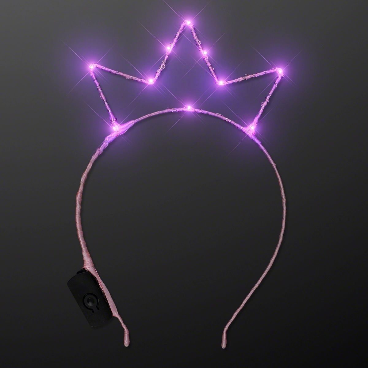 Pink LED starlight Crown Princess Tiara 2