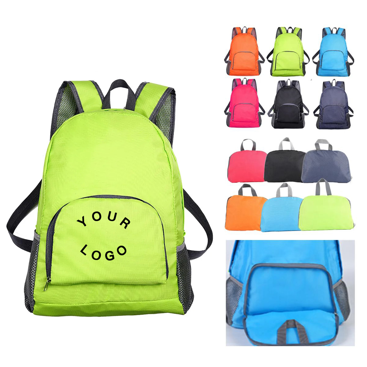 Coated Nylon Foldable Backpack for Travel or Camping 4