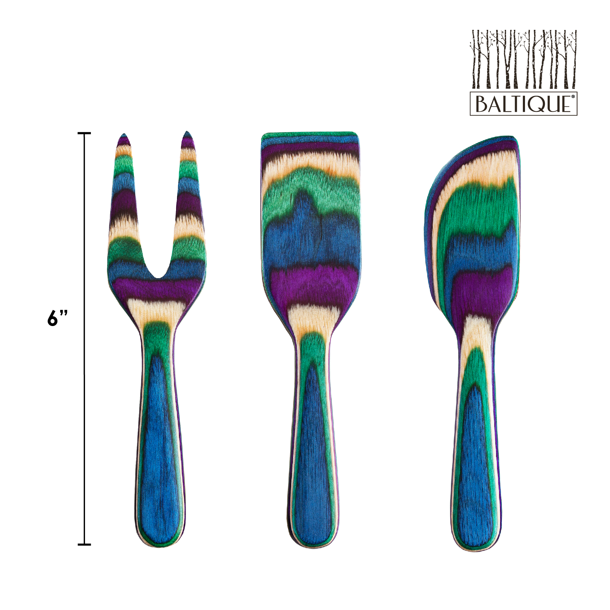 Baltique® Mumbai 3-Piece Cheese Tool Set 3
