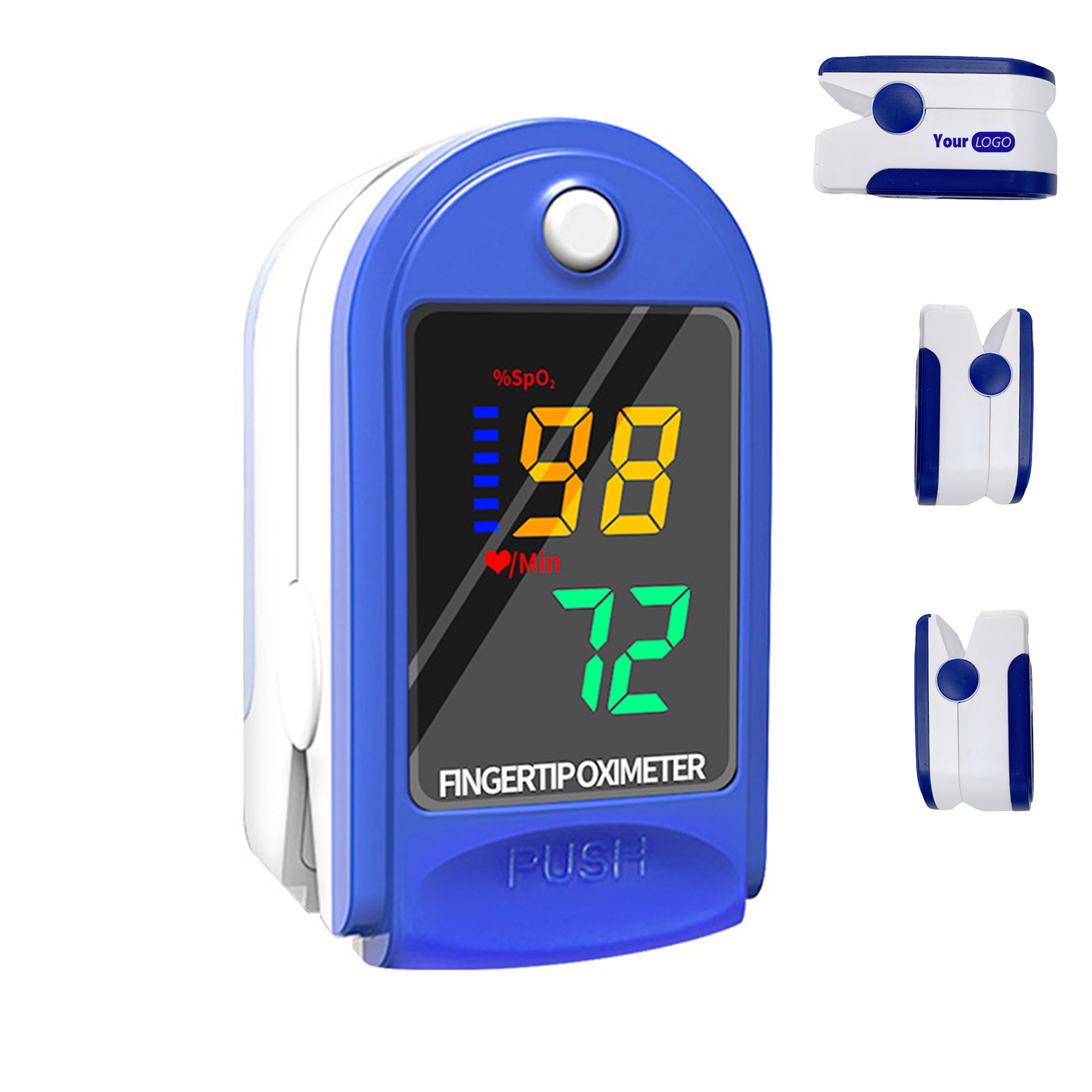 Finger-Clip Pulse Oximeter Blood Oxygen Saturation Monitor 4