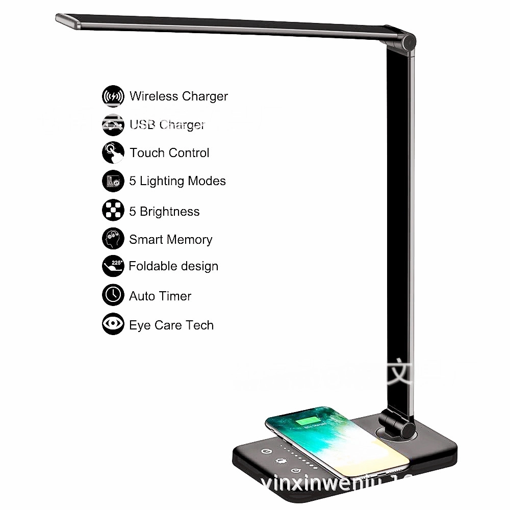 Multifunctional LED Desk Lamp with Wireless Charger 2