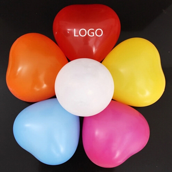 10" Heart Shape Advertising Balloon 2