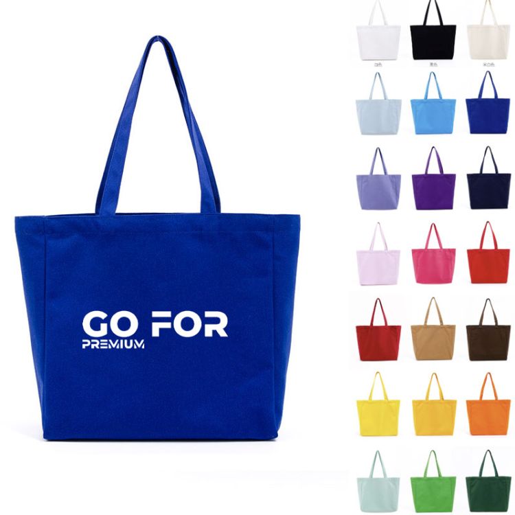 Eco-Friendly Large Reusable Canvas Grocery Tote Bag, custom tote bag with logo imprint 3