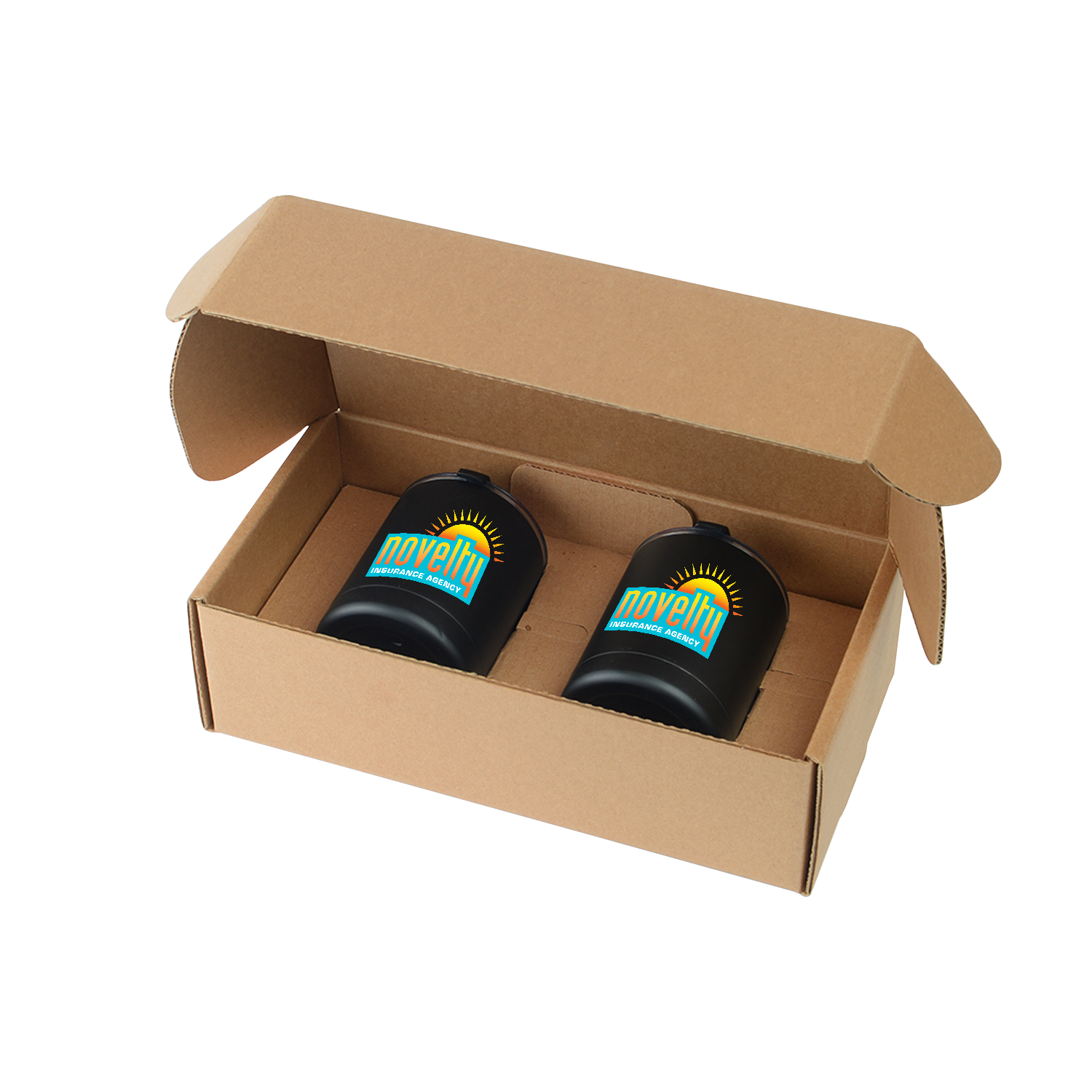 10 Oz. Stainless Steel Low Ball Glasses Gift Box Set 2