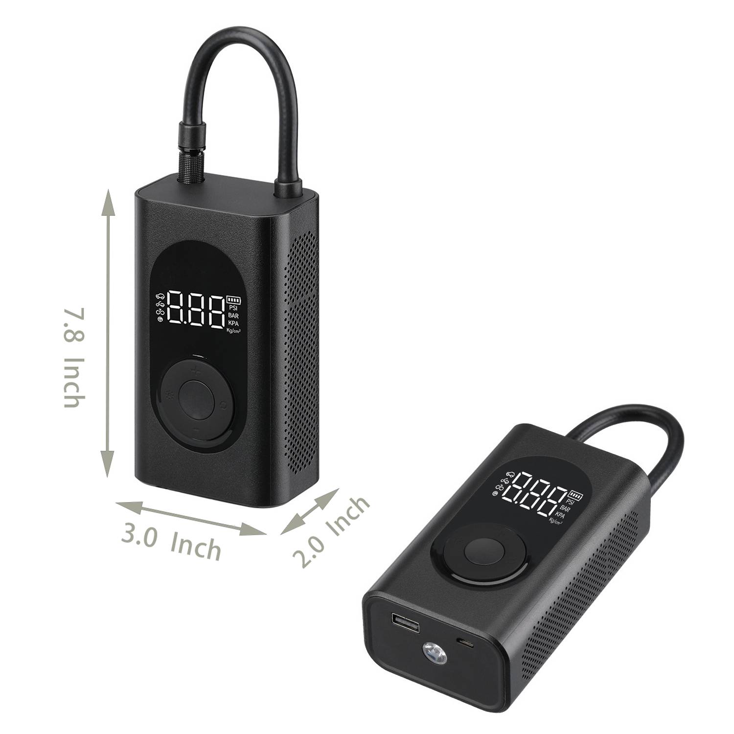 Mini Portable Car Auto Wireless Rechargeable Air Pump 2
