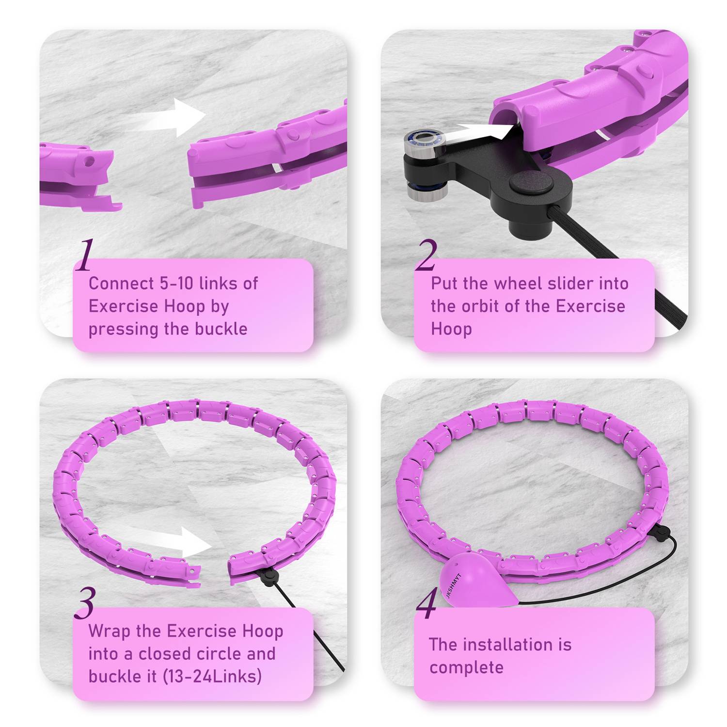Detachable Home Fitness Hula Hoop 14