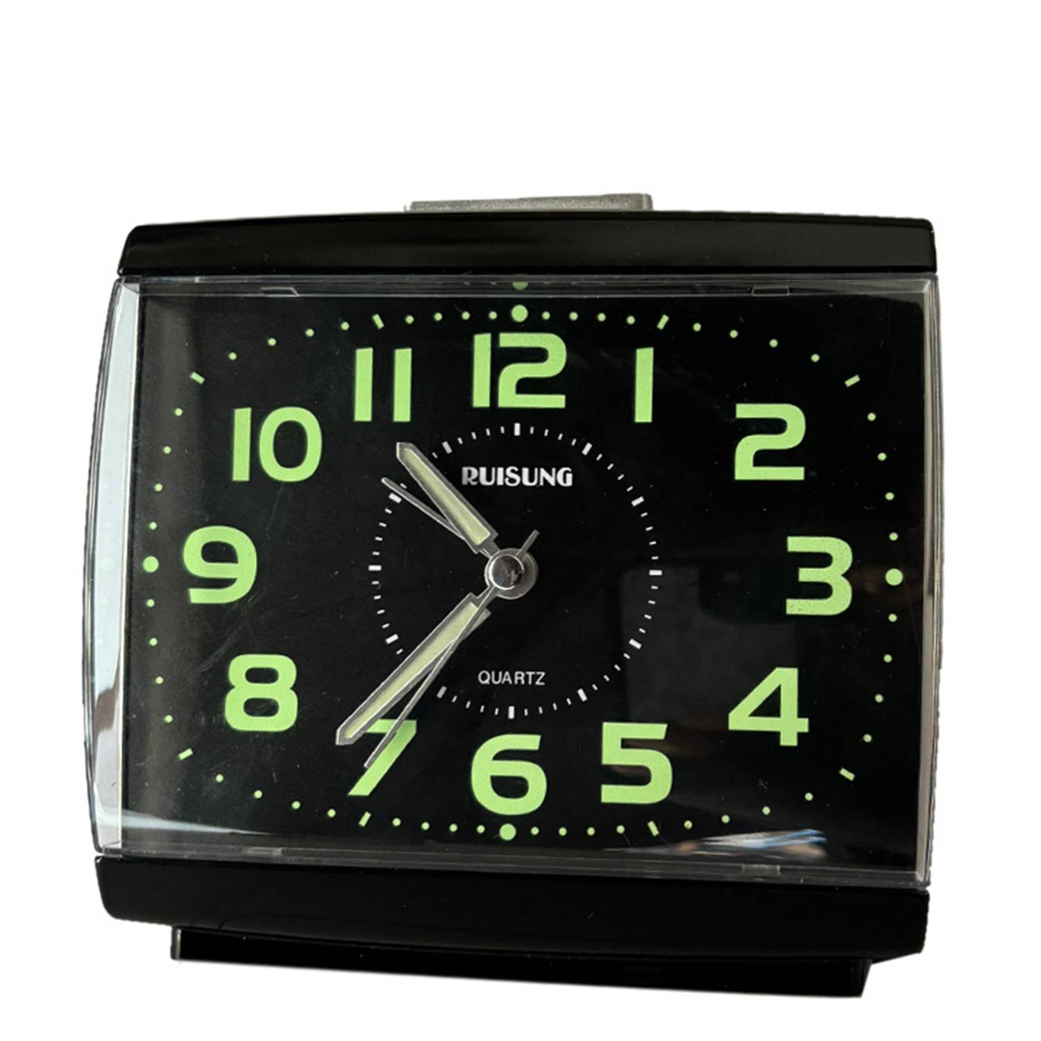 Silent Square Analog Alarm Clock 5