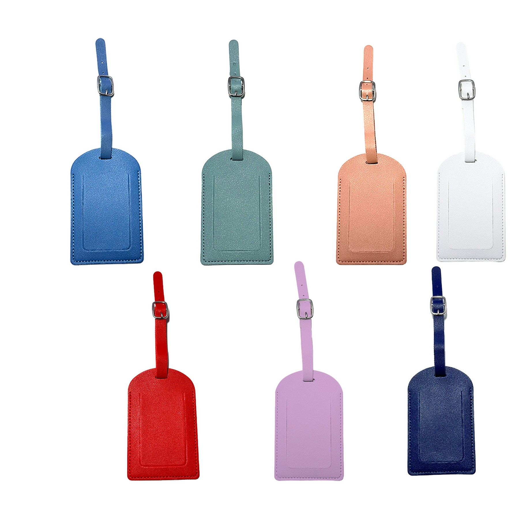 Luggage Tag Faux Leather for Suitcase Men Women Kids 3