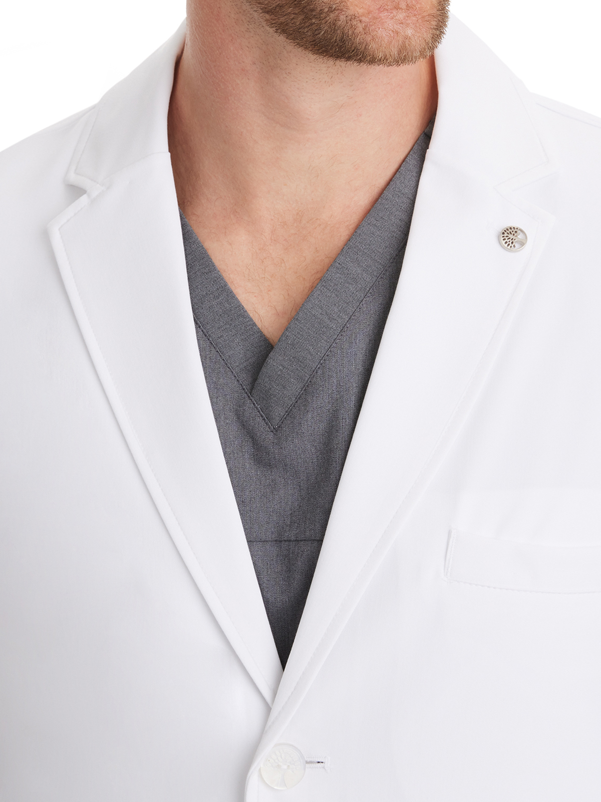 Healing Hands - The White Coat - Men's Five-Pocket 35.5" Logan Lab Coat 3