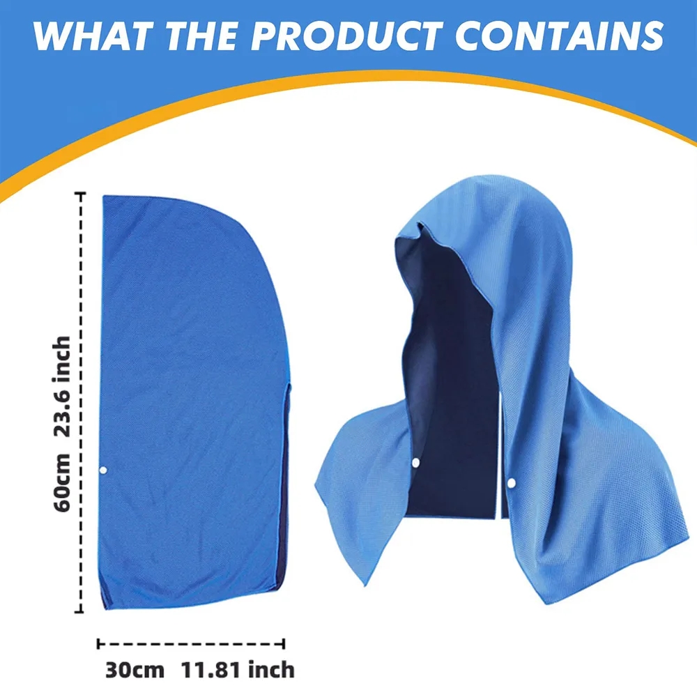 Cooling Hoodie Towel UPF 50 Sun Protection 2