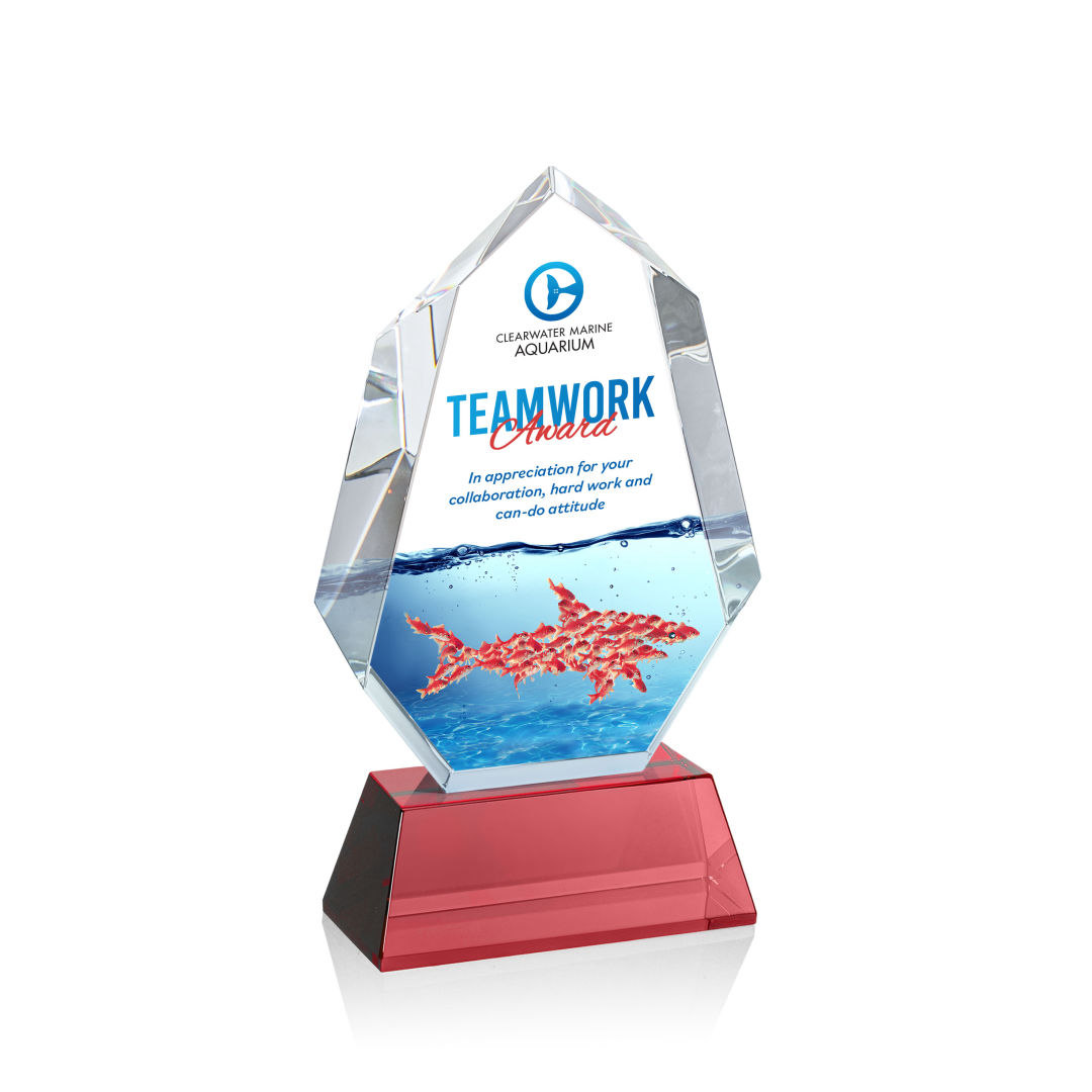 Norwood VividPrint™ Award on Newhaven Base - Red 3