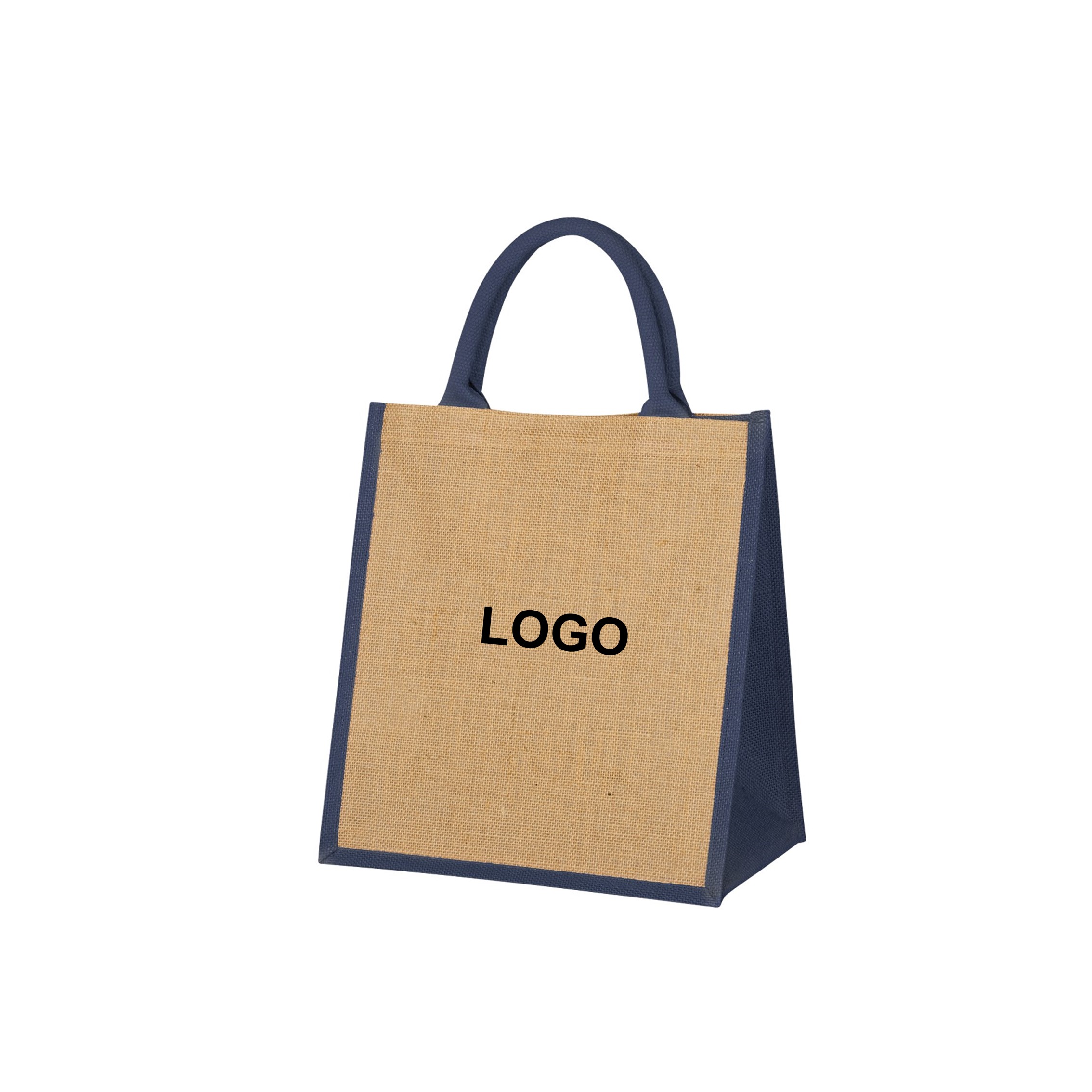 Customized Design Jute Shopping Bag, custom tote bag with logo imprint 4