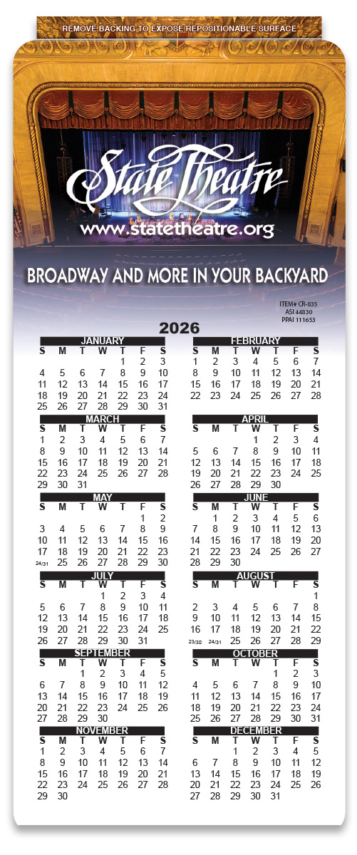 Repositionable Calendar 1