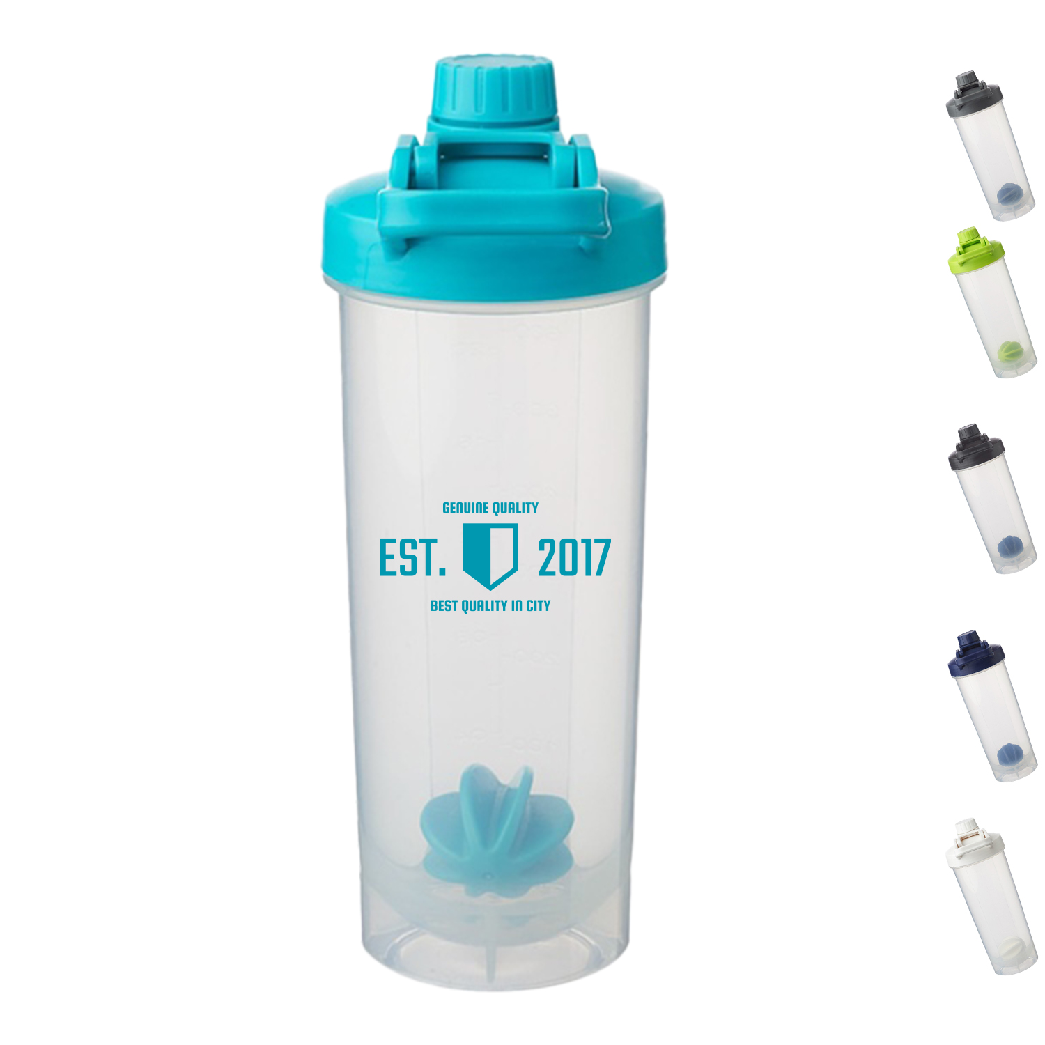 Olympian Plastic 24 oz Shaker Bottles with Mixer 2