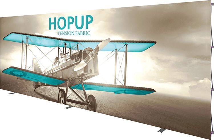 Hopup 20ft Full Height Straight Display W/ Front Graphic