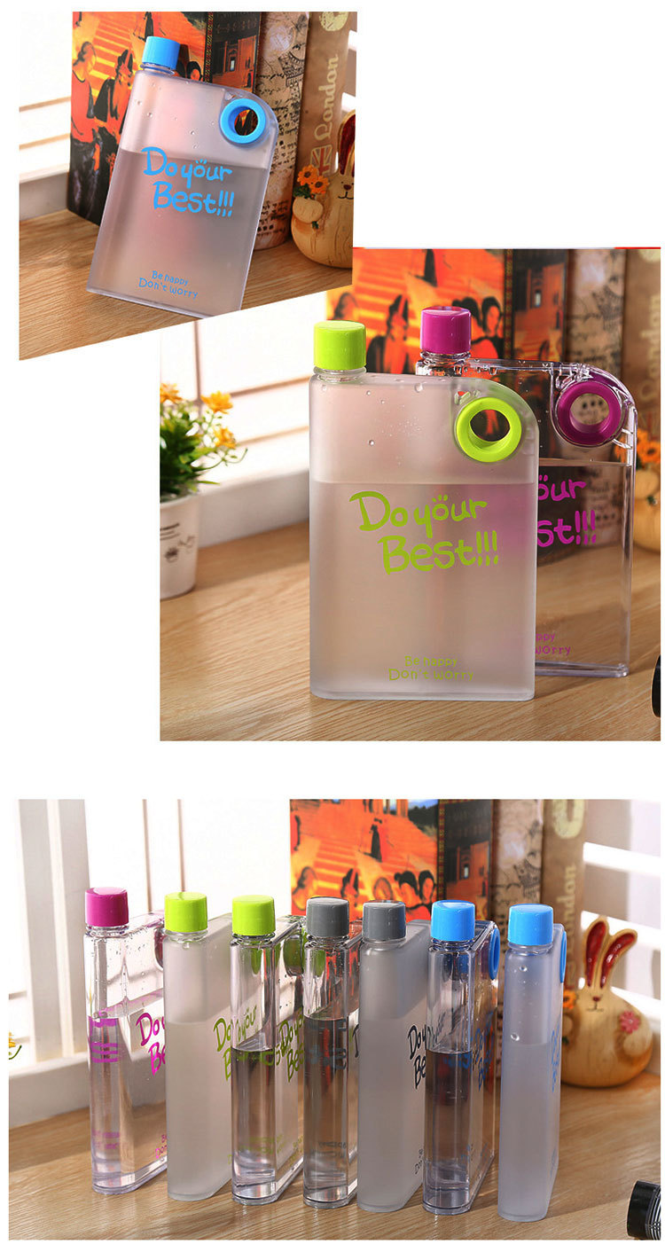 15oz Colorful Flat Water Bottle 5