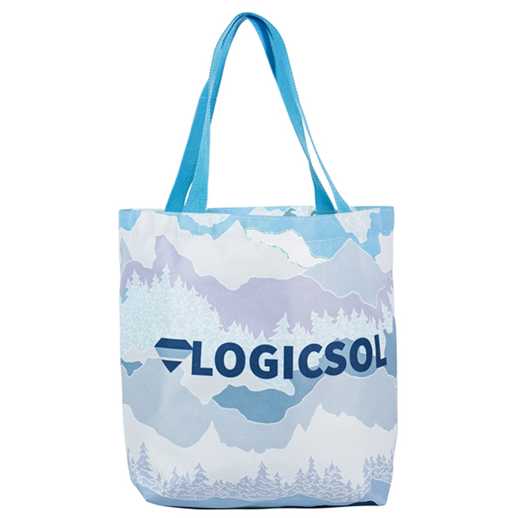 Small Bottom Gusset Tote (11"H x 14"W x 5"D), custom tote bag with logo imprint 5