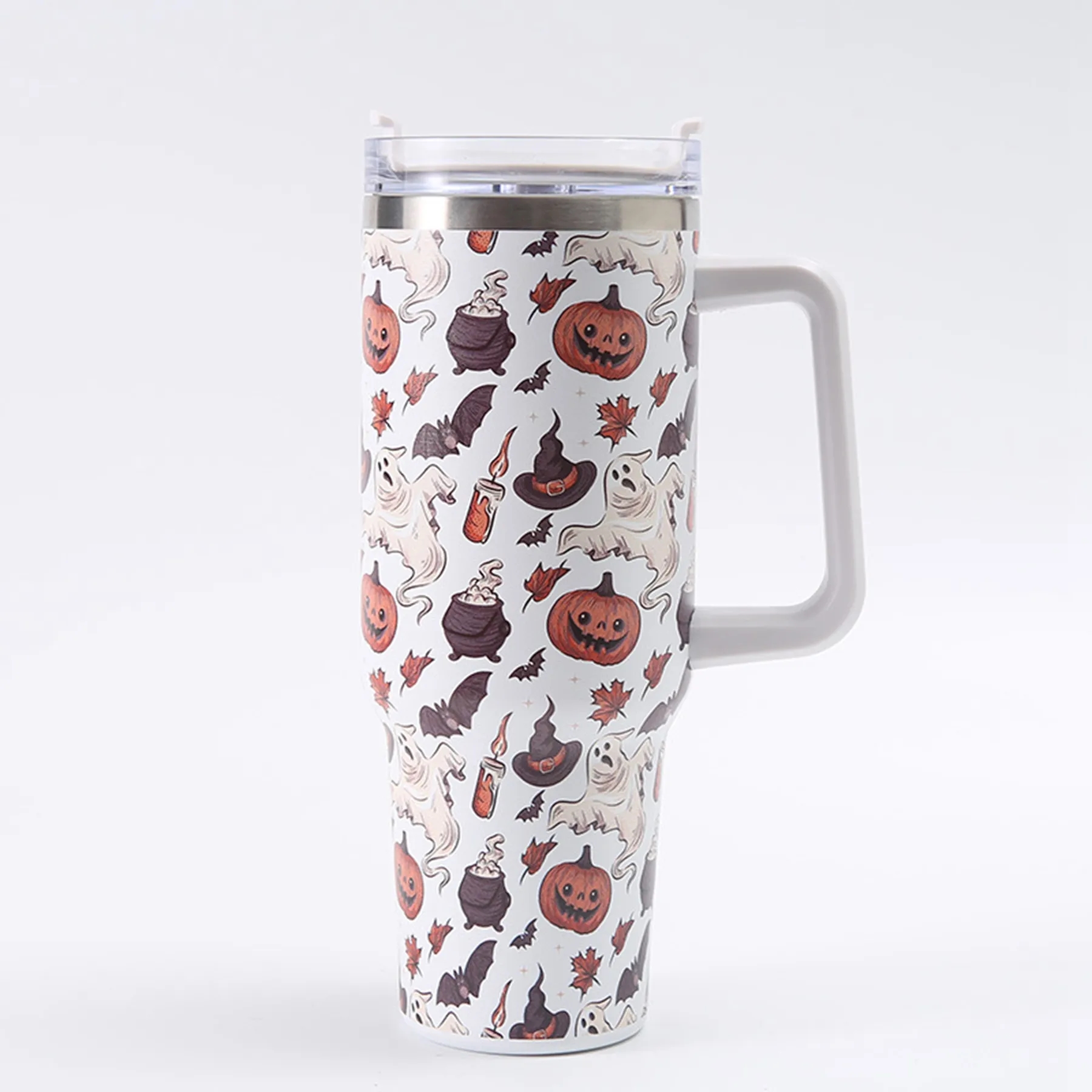 40 Oz Customized Full Color Printed Vacuum Tumbler with Hand 13