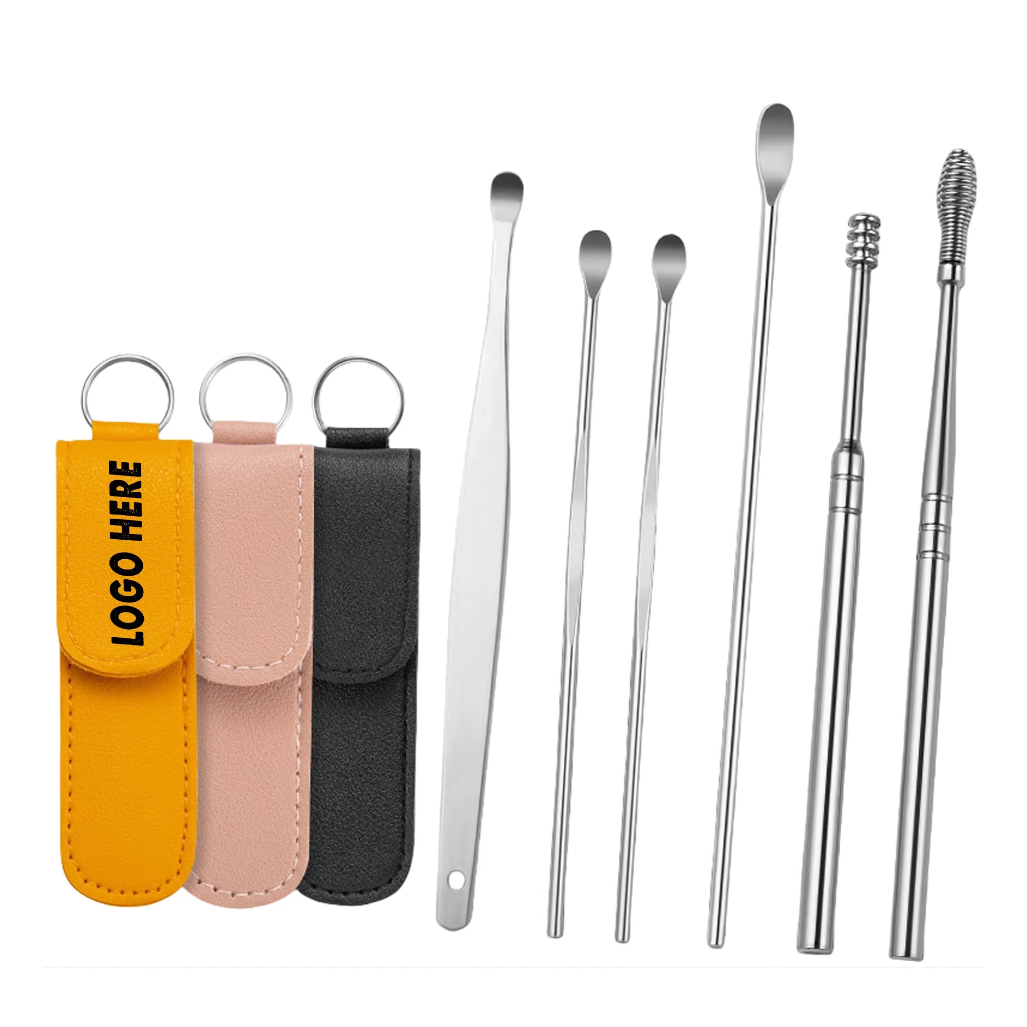 6 Pcs Ear Pick Earwax Removal Kit Cleansing Tool Set 6