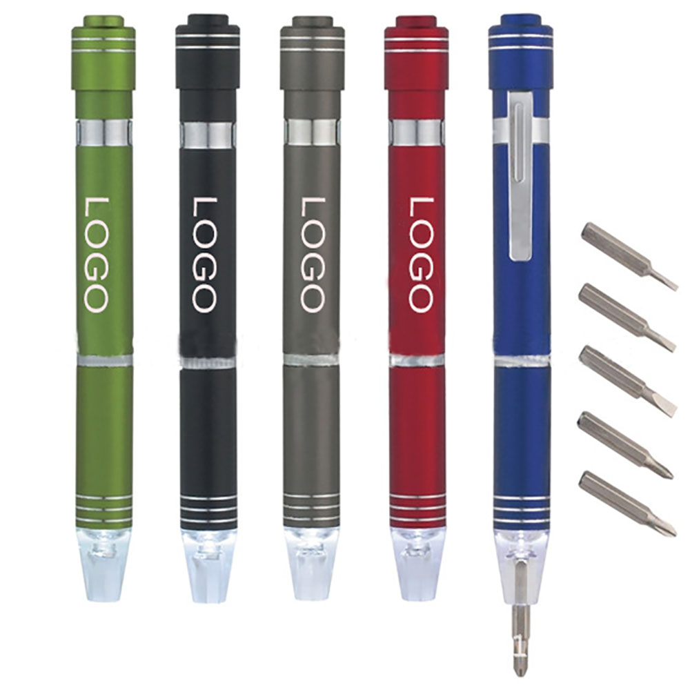 Mini Screwdriver Pen with LED Light 2
