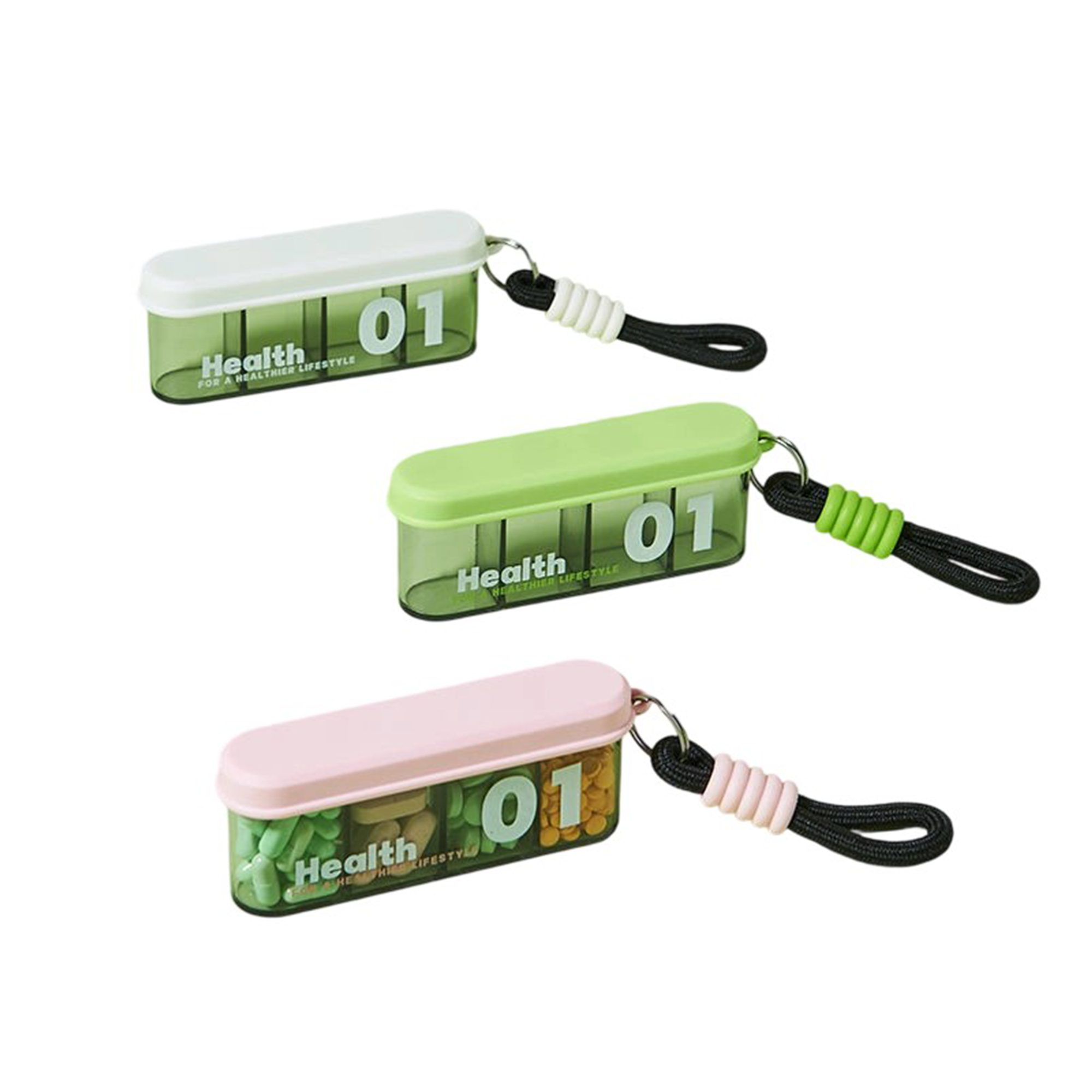 Travel-Friendly Pill Dispenser With Compartments 3