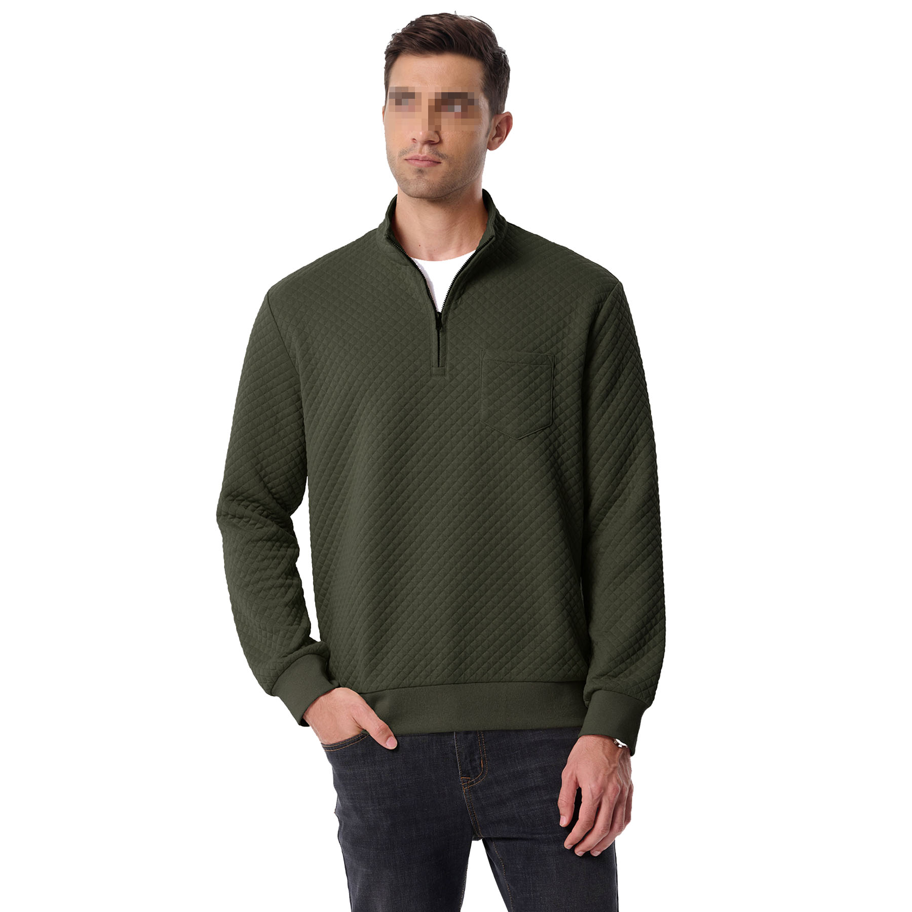 Men's Quarter Zip Sweatshirt, custom hoodie or sweatshirt with logo imprint 7