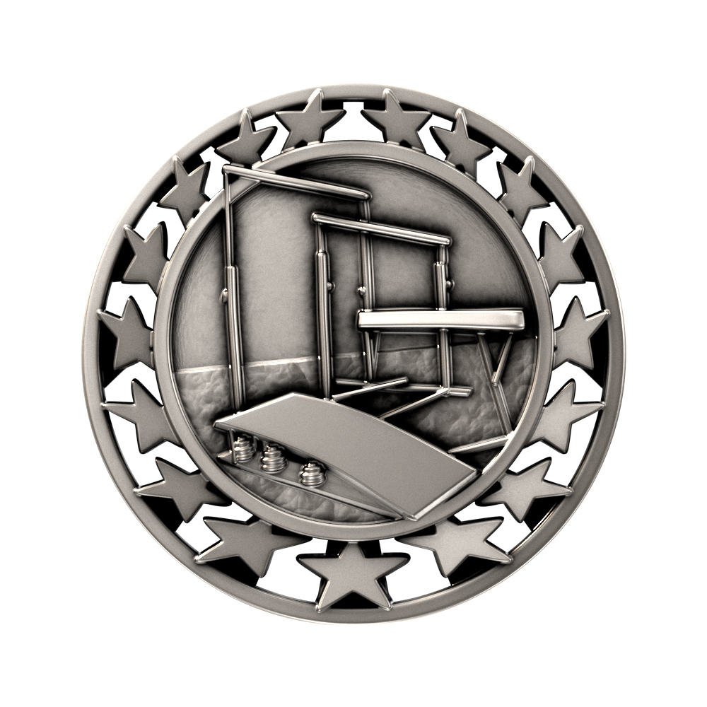Gymnastics Star Medallion (2-1/2") 7