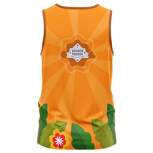 Unisex & Kids' Sublimation Jersey Style Tank Top - Spandex Interlock 4