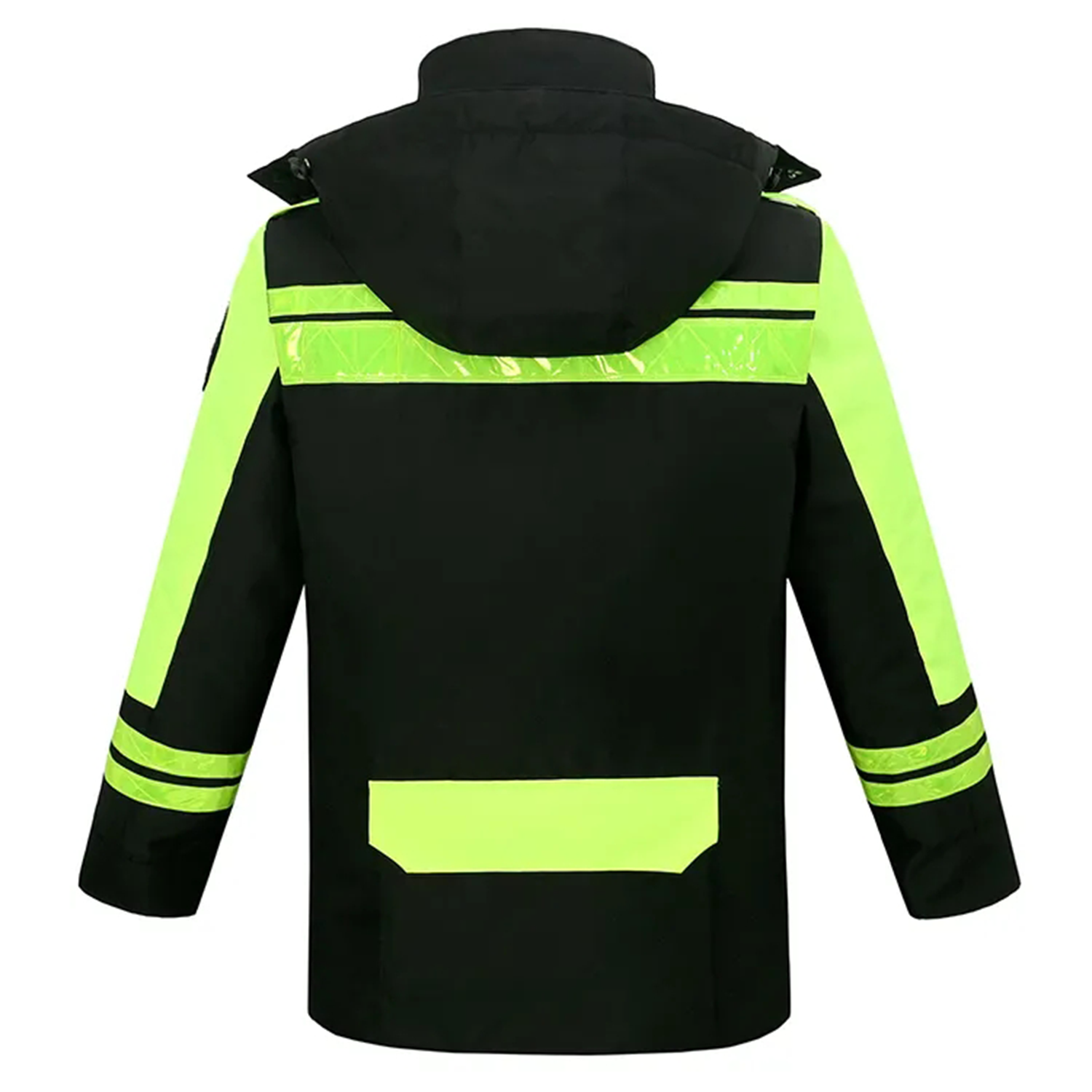 Winter Reflective Double Layer Detachable Cotton Coat 8