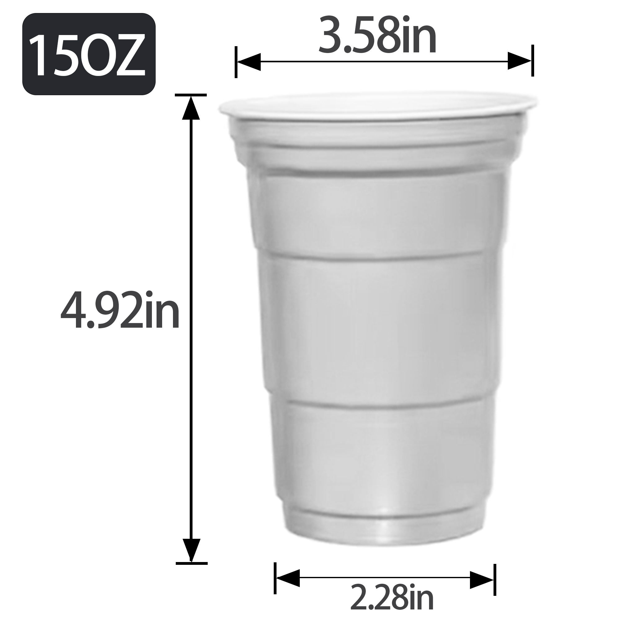 15oz Aluminum Beer Cup Available in 6 Colors 3