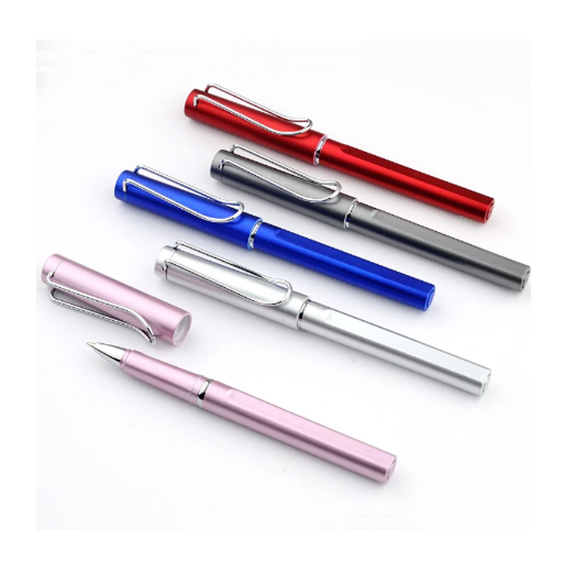 Light Advertising Pen with Metal U-shaped Pen Clip 2