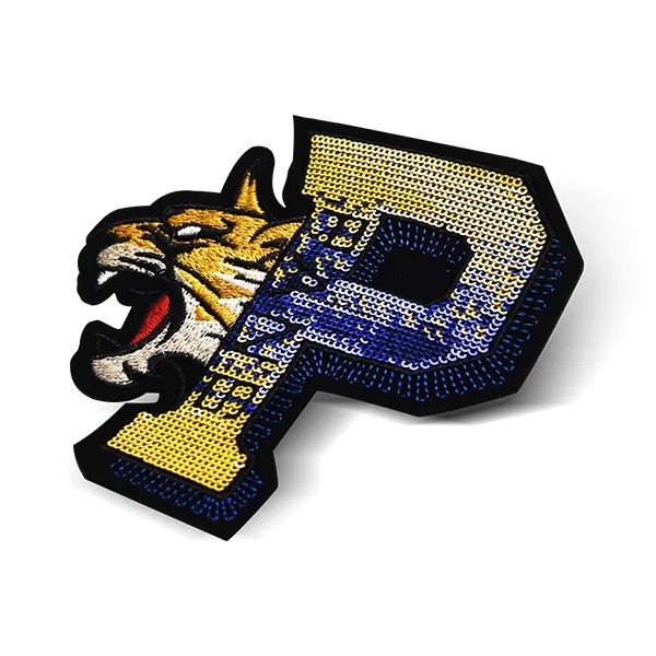 Embroidery + Sequin Patches, custom branded apparel with logo imprint 3