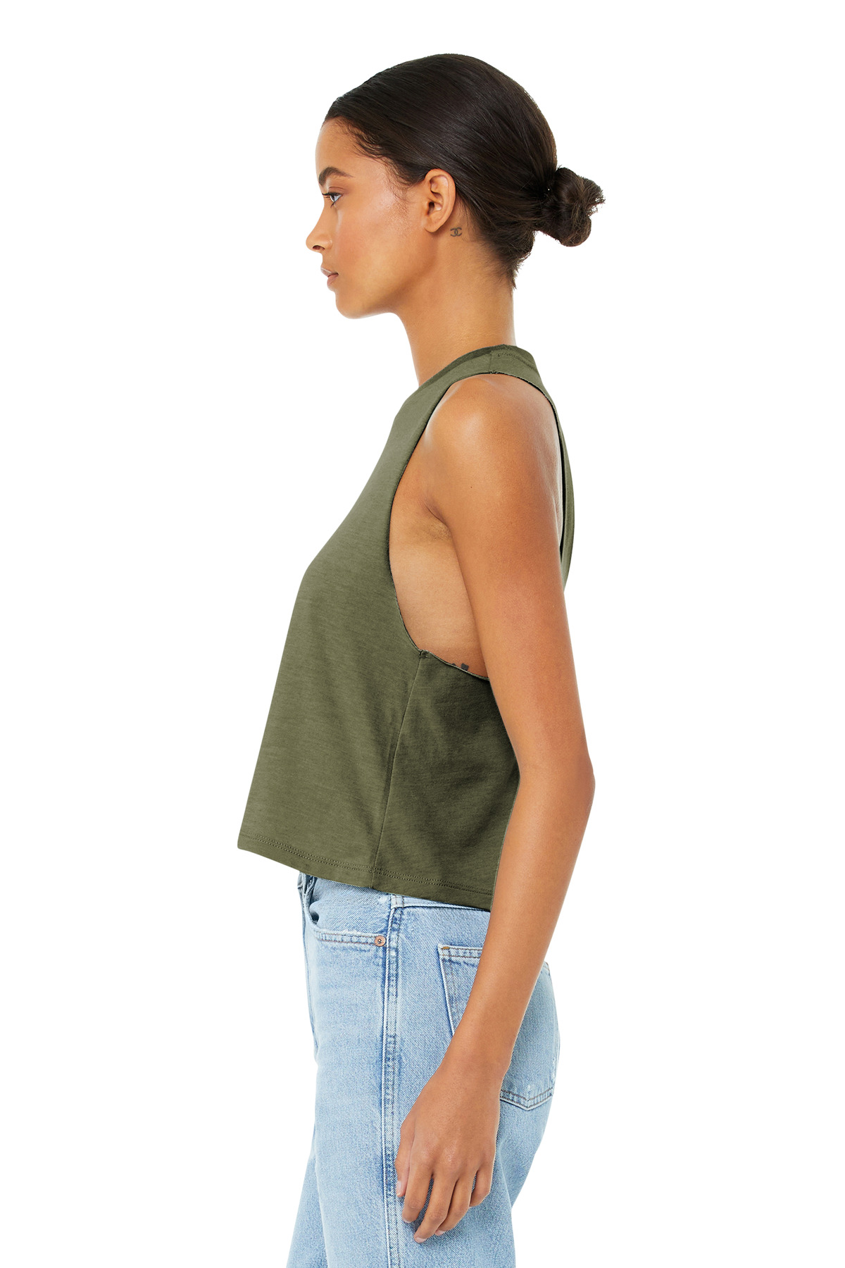 BELLA+CANVAS Women's Racerback Cropped Tank. BC6682 3