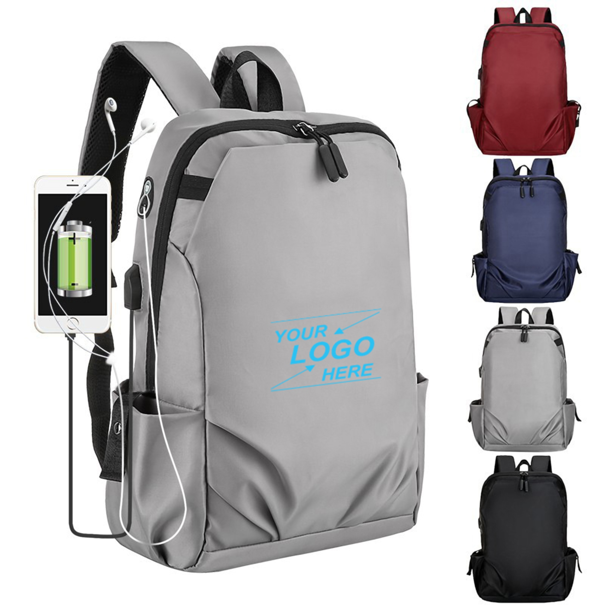 Laptop Backpack with USB Charging Port