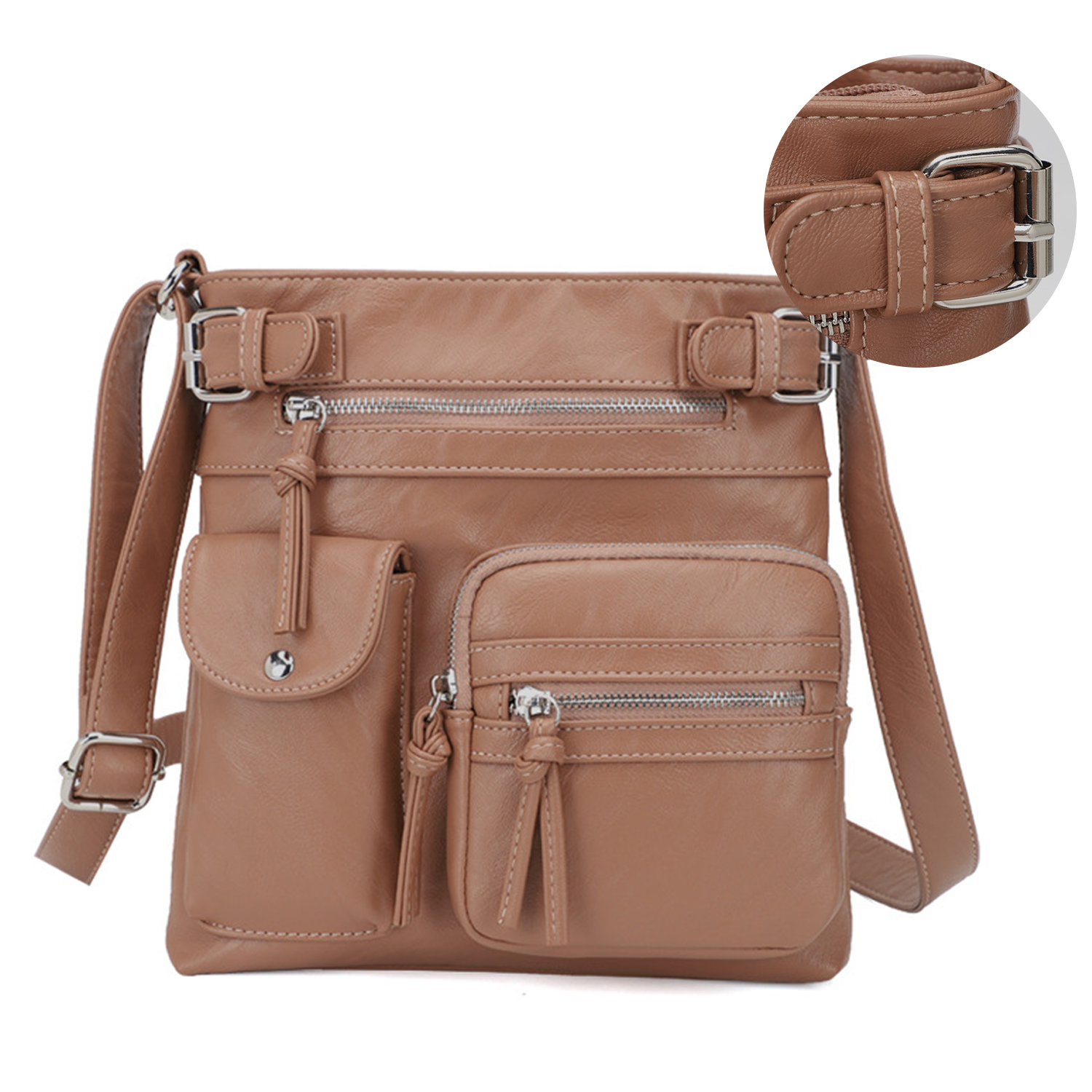 Fashion Niche PU Faux Leather Shoulder Bag 1