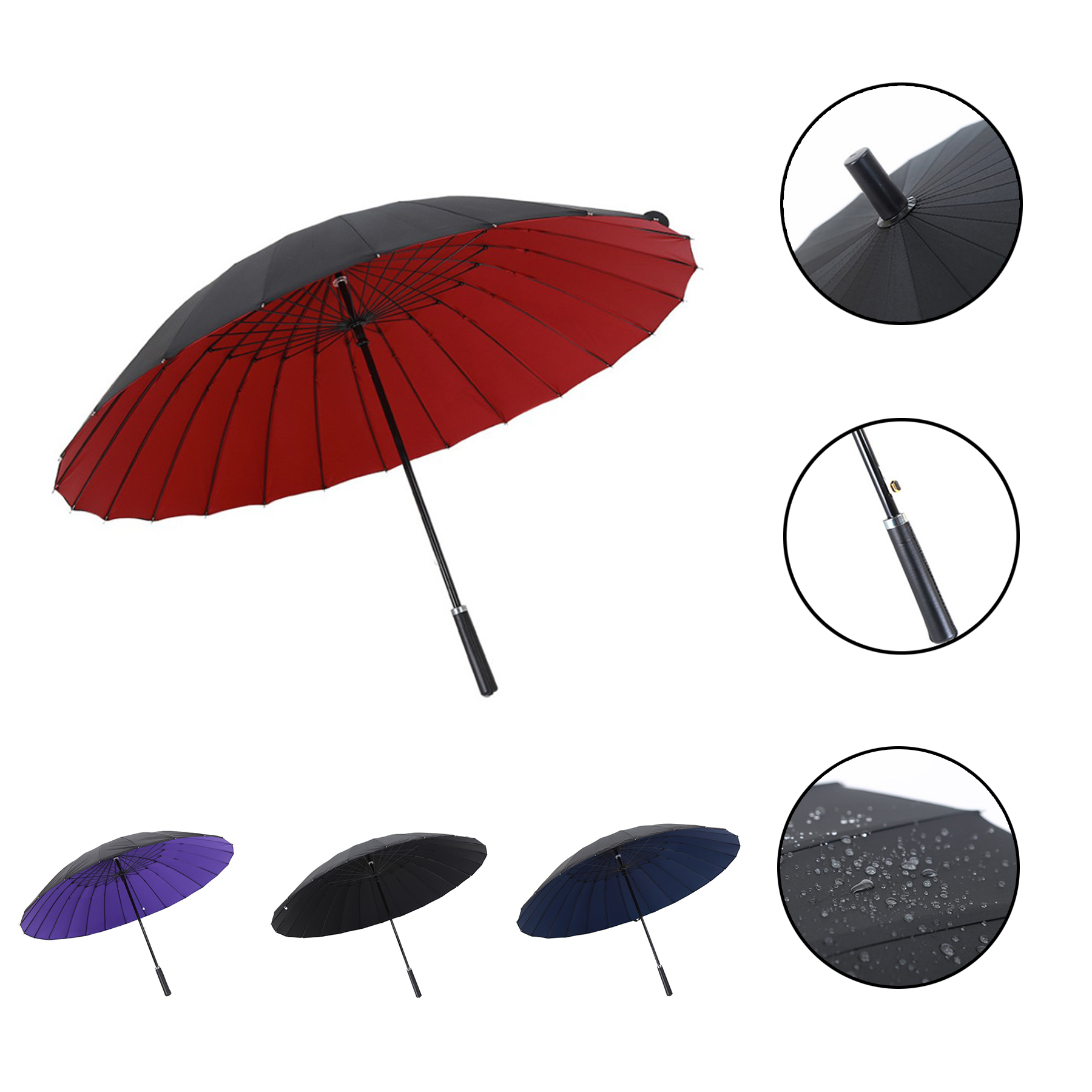Compact Travel Stick Umbrella UV Protection 2
