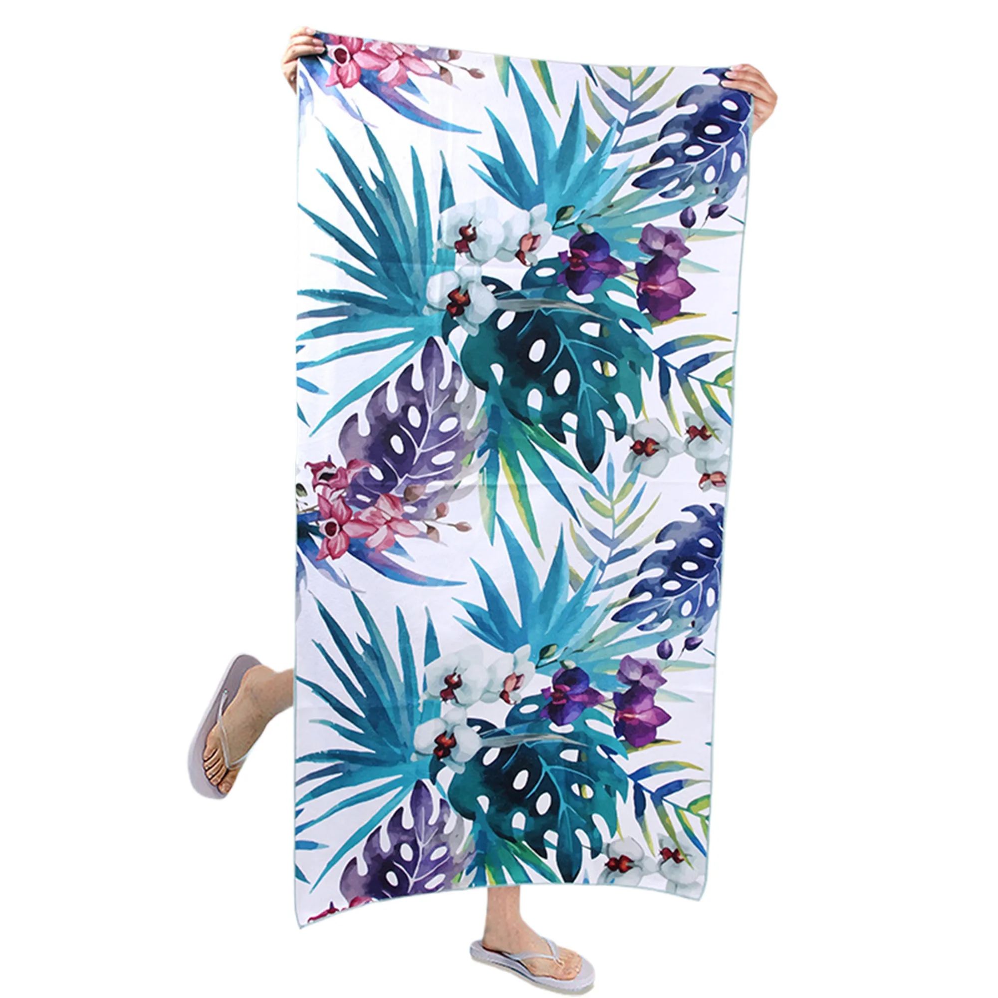 MOQ50 Custom Ultra Fine Fiber Quick Dry Beach Towel 5