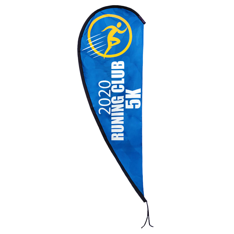 Custom 12' X 4' Large Teardrop Flags 3