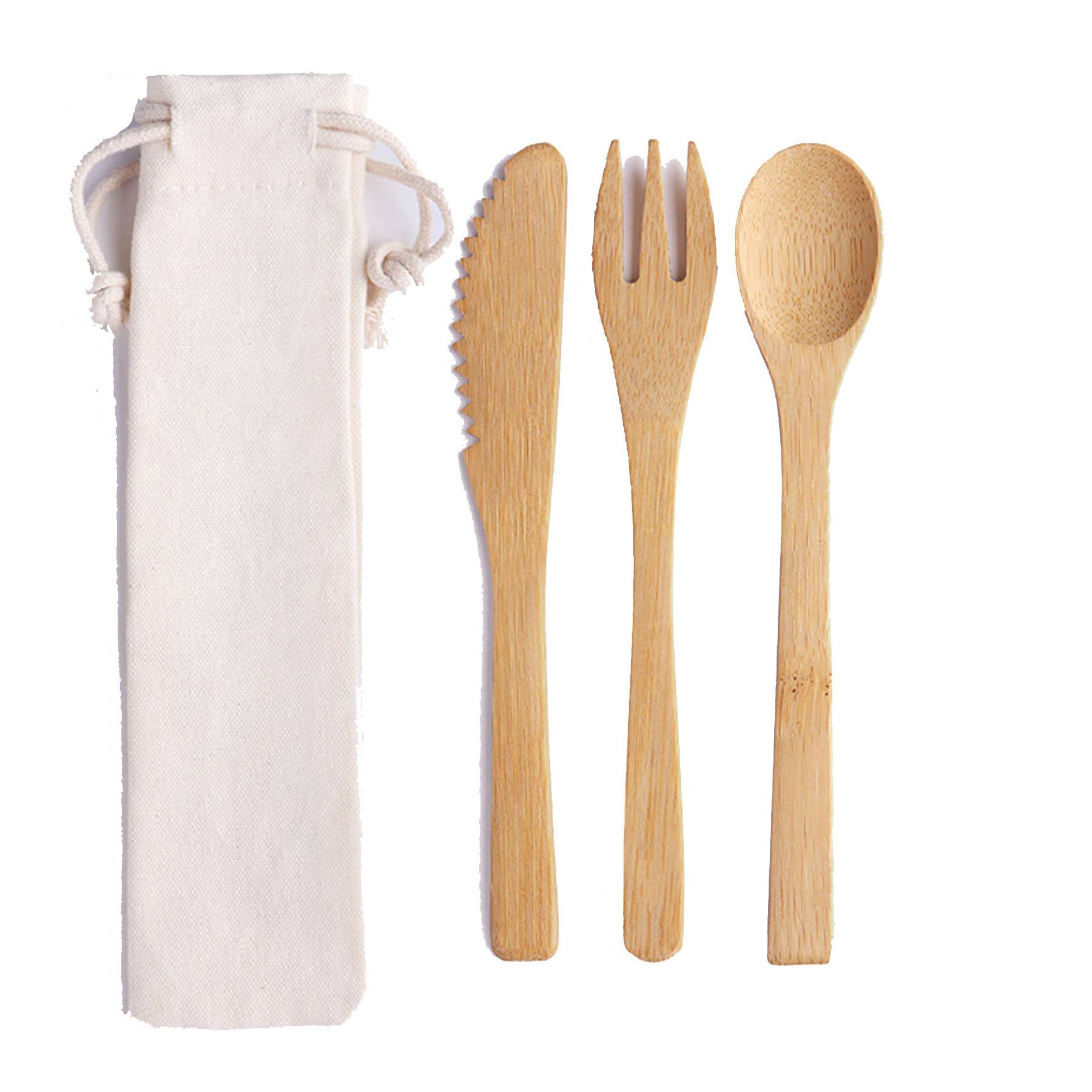 Bamboo Cutlery Set 4