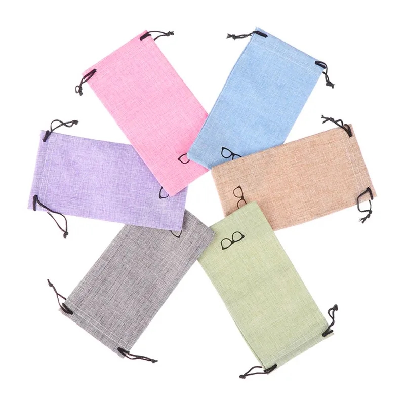Linen Glasses Cleaning Cloth Pouch 3