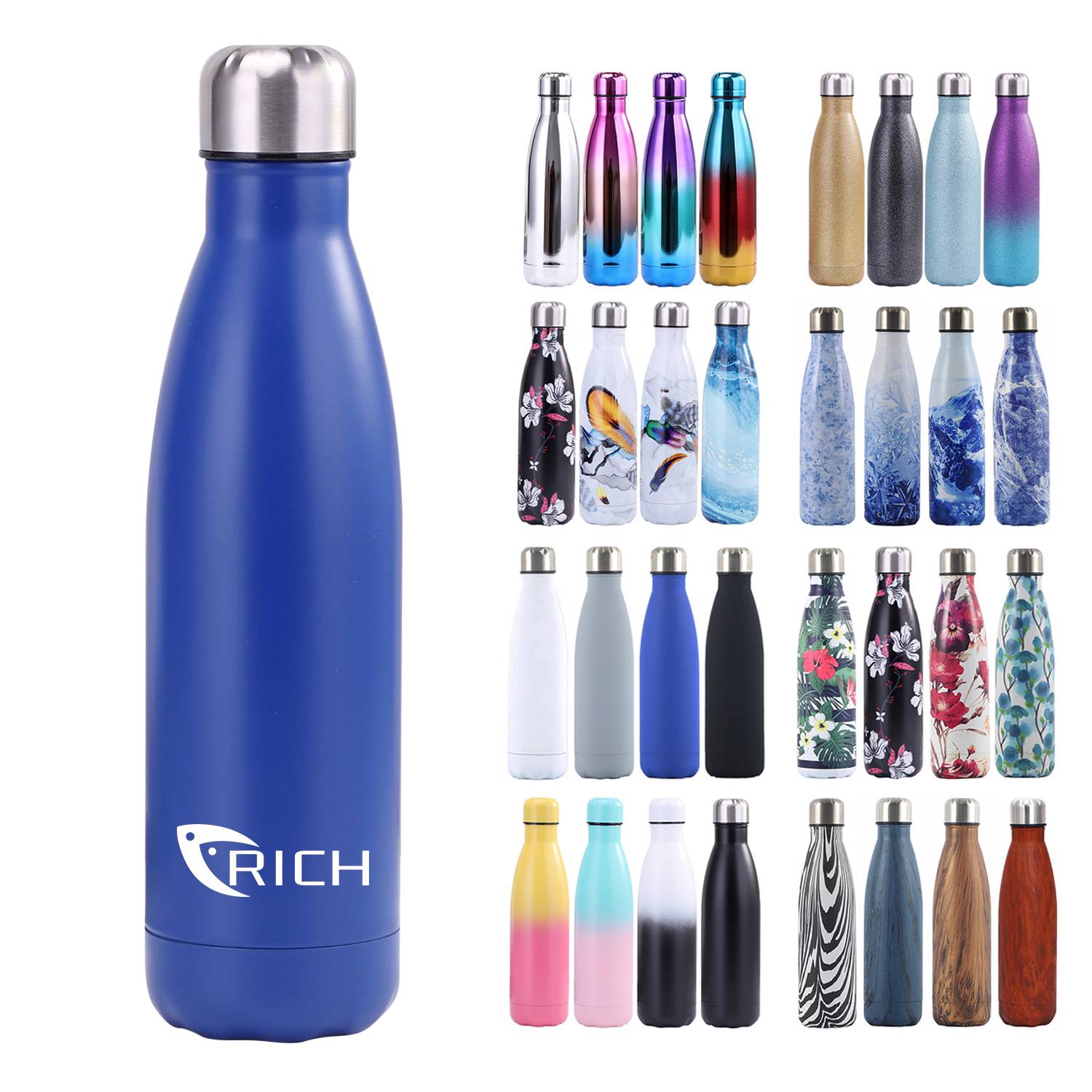 17 OZ. Bullet Shape Insulated Stainless Steel Bottle, custom water bottle with logo imprint 2