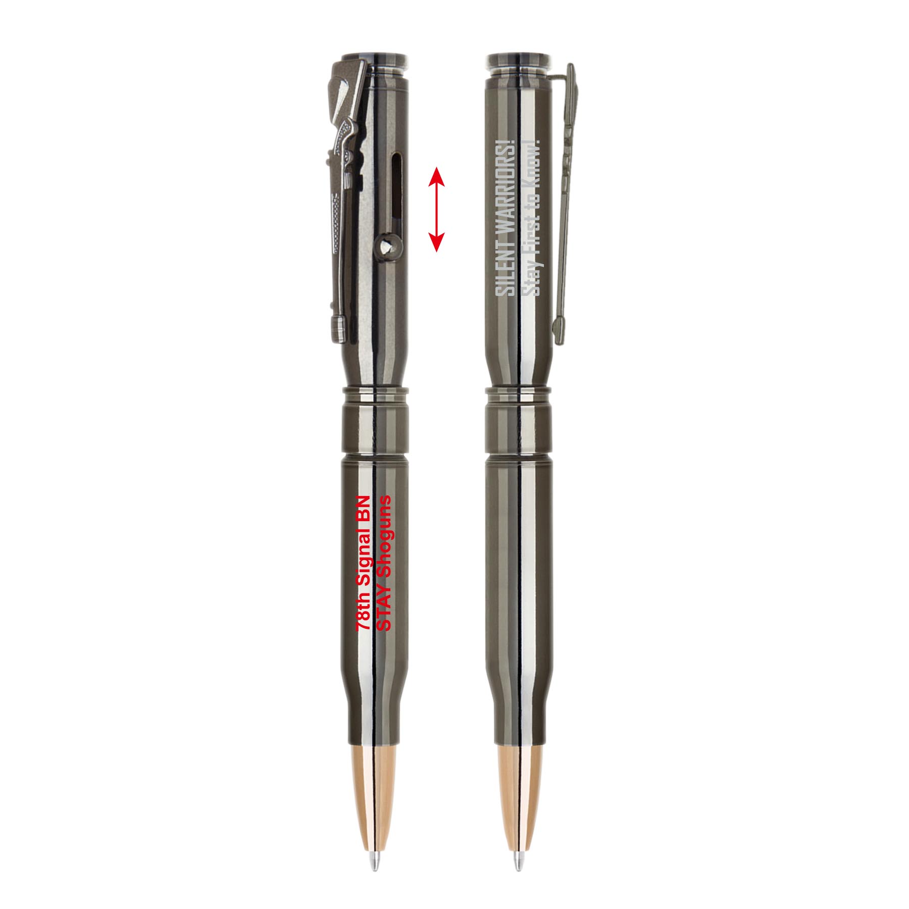 Bolt Action Metal Ballpoint Pen- Gun Metal 4